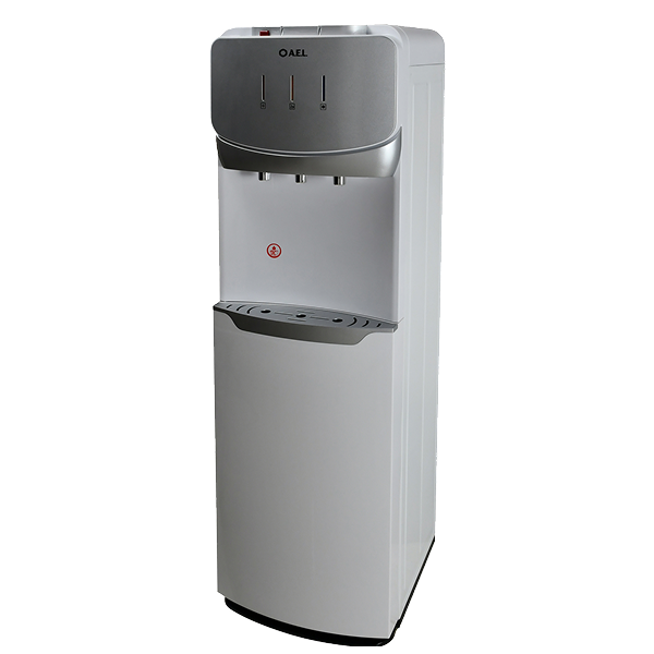 Кулер напольный AEL LD-AEL-819a (АЕЛ) электронный, белый с серебром, нижняя загрузка