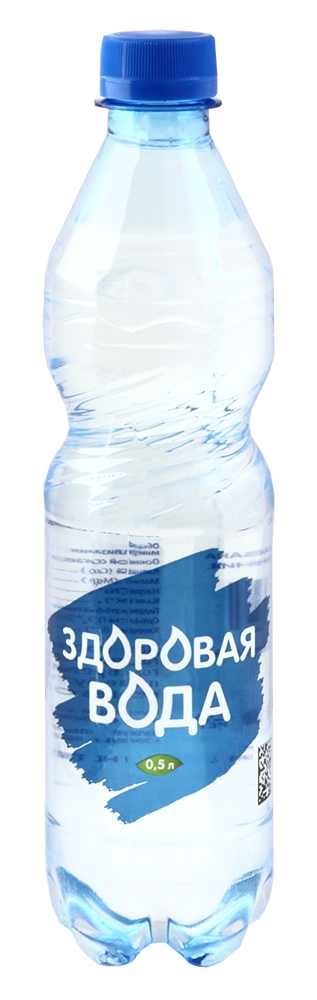 Вода питьевая Здоровая Вода 0.5 литра (ПЭТ)