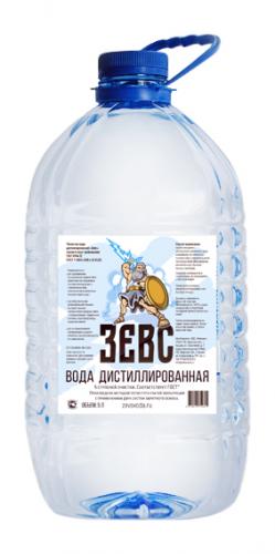 Дистиллированная вода 5л ЗЕВС