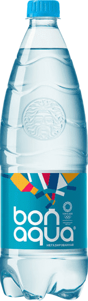 Вода Bon Aqua (Бон Аква) 1 литр негазированная ( ПЭТ) (12 шт/уп)