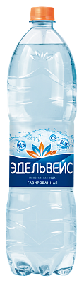 Вода Эдельвейс 1.5 литра газированная (ПЭТ)