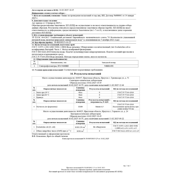 Вода Зеркало Мира 19 литров