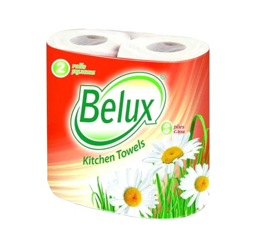 Полотенца бумажные "БеЛюкс" двухслойные 2 рулона Полотенца бумажные "БеЛюкс" двухслойные 2 рулона