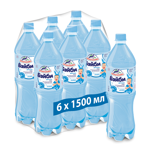 Вода Черноголовка Бэйби 1.5 литра негазированная (ПЭТ)