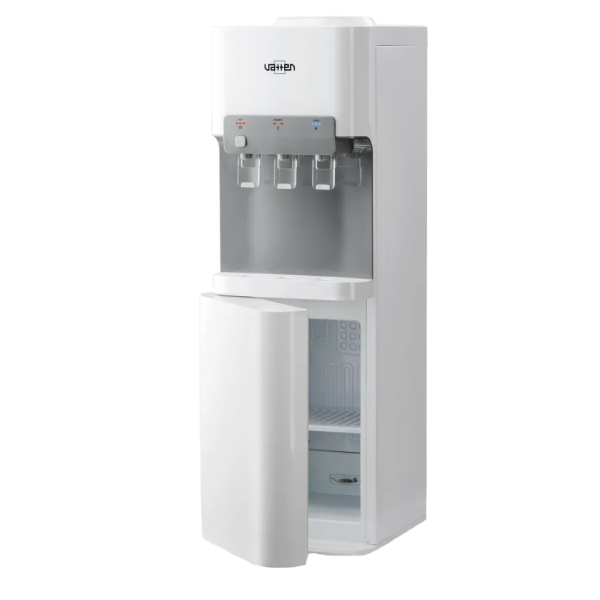 Кулер напольный Vatten V11WKB (Ваттен) компрессорный, белый с серебром, с холодильником