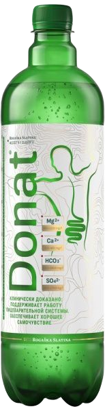 Вода Donat Mg (Донат Мг) 1 литр газированная (ПЭТ)