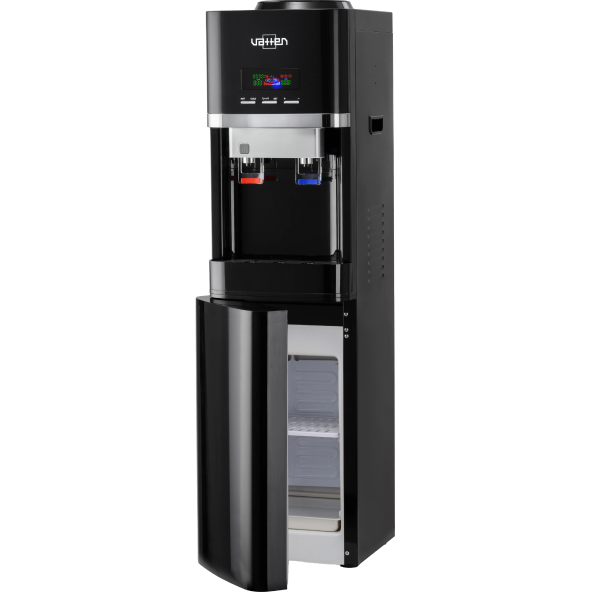 Кулер напольный Vatten V70NKBT (Ваттен) компрессорный, черный, с холодильником