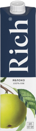 Сок Rich яблоко 1 литр