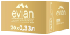 Вода Evian (Эвиан) 0.33 литра негазированная (стекло)