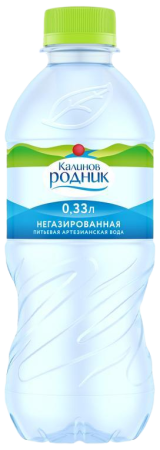Вода Калинов Родник 0.33 литра негазированная (ПЭТ)