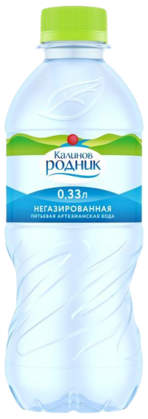 Вода Калинов Родник 0.33 литра негазированная (ПЭТ)