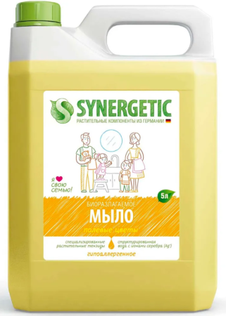 Жидкое мыло Synergetic Полевые цветы 5 л.