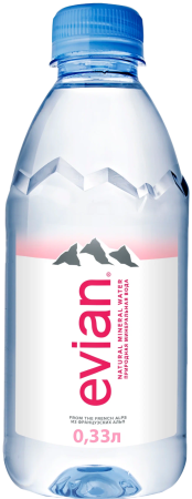 Вода Evian (Эвиан) 0.33 литра негазированная (ПЭТ)
