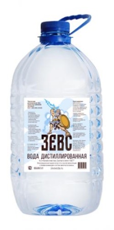 Дистиллированная вода 5л ЗЕВС