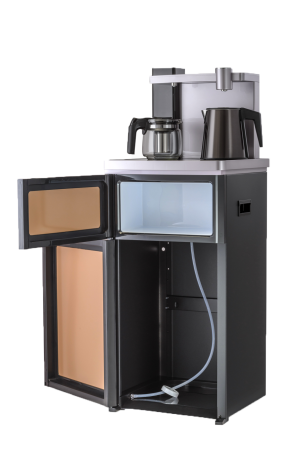 Кулер напольный АЕL Тиабар LK-52A (АЕЛ) только нагрев, розовый шампань, со шкафчиком, нижняя загрузка