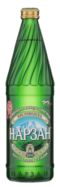 Вода Нарзан Элита золотой  0.5 литра газированная (стекло)