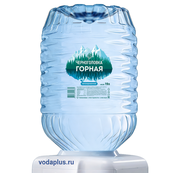 Вода Черноголовка Горная в одноразовой таре 19 литров