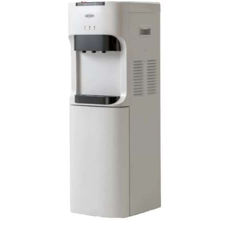 Кулер напольный Vatten L45WK (Ваттен) компрессорный, белый с черным, нижняя загрузка