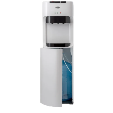 Кулер напольный Vatten L45WK (Ваттен) компрессорный, белый с черным, нижняя загрузка