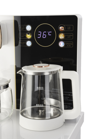 Кулер напольный AEL Тиабар TB83a-LD (АЕЛ) электронный, белый, со шкафчиком, нижняя загрузка