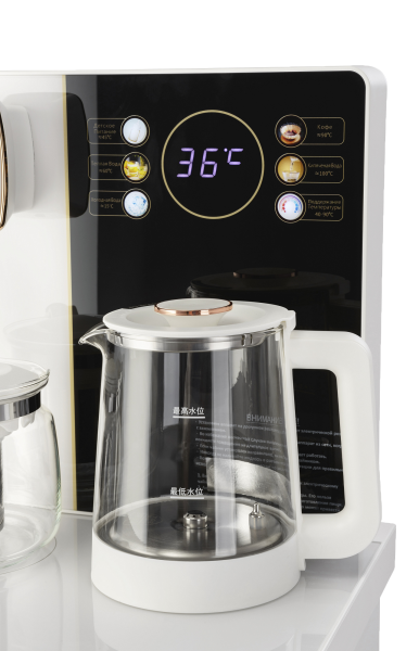 Кулер напольный AEL Тиабар TB83a-LD (АЕЛ) электронный, белый, со шкафчиком, нижняя загрузка