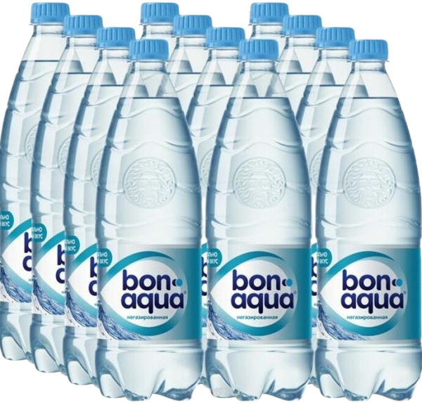 Вода Bon Aqua (Бон Аква) 1л негазированная ПЭТ (12шт/уп)