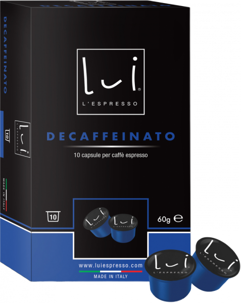 Кофе в капсулах Lui L'espresso Decaffeinato  60 г