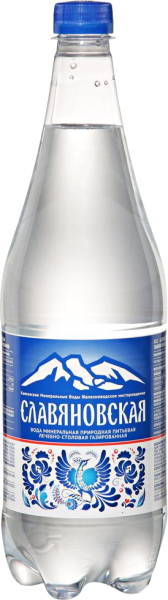 Вода Славяновская 1.5 литра газированная (ПЭТ)
