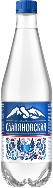 Вода Славяновская 0.5 литра газированная (ПЭТ)