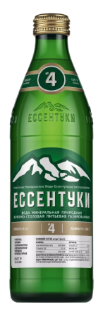 Вода Ессентуки №04 0.45 литра газированная (стекло)