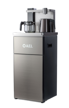 Кулер напольный АЕL Тиабар LD-52A (АЕЛ) электронный, черный, со шкафчиком, нижняя загрузка