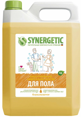 Средство для мытья пола Synergetic 5 л.