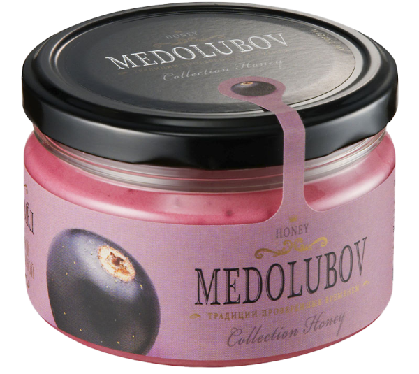 Крем-мед Медолюбов с черной смородиной 250 мл