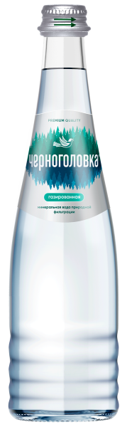 Вода Черноголовка 0.33 литра газированная (стекло)