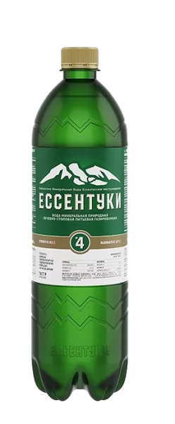 Вода Ессентуки №4 1 литра газированная (ПЭТ)