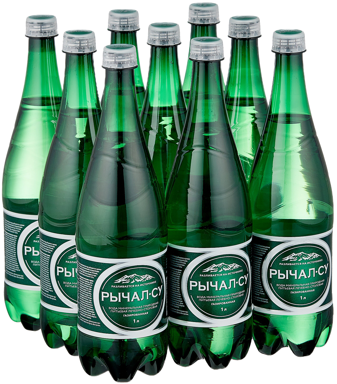 Вода Рычал-Су 1 литр газированная (ПЭТ)