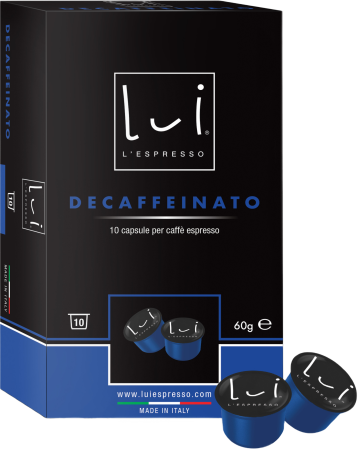 Кофе в капсулах Lui L'espresso Decaffeinato  60 г
