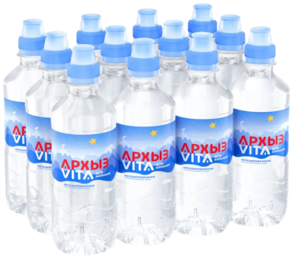 Вода Архыз Vita для малышей 0.33 литра негазированная