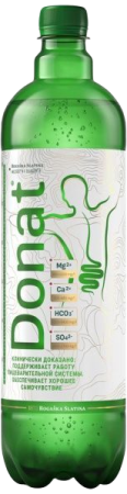 Вода Donat Mg (Донат Мг) 1 литр газированная (ПЭТ)