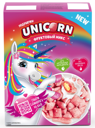 Подушечки фруктовый микс Unicorn, 200 гр