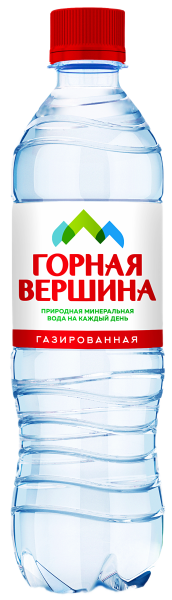 Вода Горная вершина 0.5 литра газированная (ПЭТ)