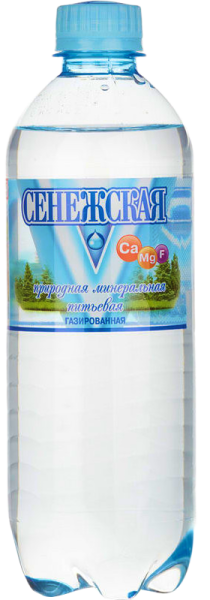Вода Сенежская 0.5 литра газированная (ПЭТ)