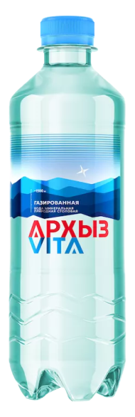Вода Архыз 0.5 литра газированная (ПЭТ)