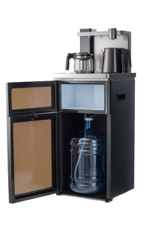 Кулер напольный АЕL Тиабар LD-52A (АЕЛ) электронный, черный, со шкафчиком, нижняя загрузка