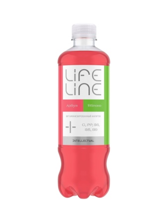 Напиток безалкогольный витаминизированный Lifeline Intellectual со вкусом Арбуза и Яблока 0.5 л.