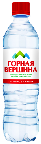 Вода Горная вершина 0.5л газированная ПЭТ (12шт/уп)