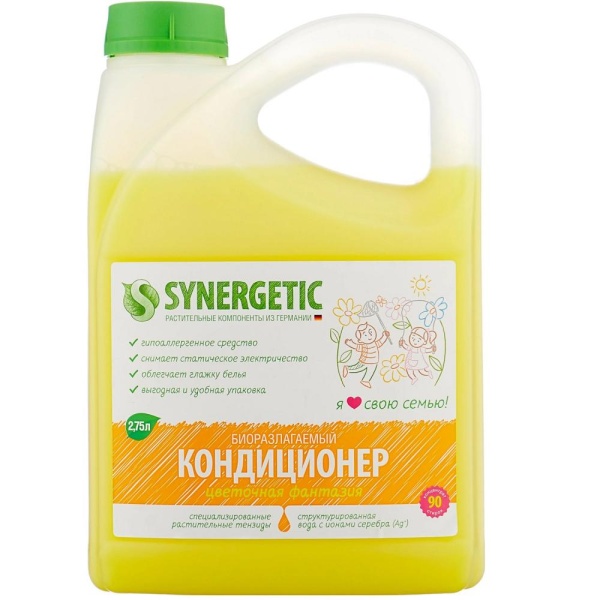 Кондиционер для белья  Synergetic Цветочная фантазия 2,75 л.