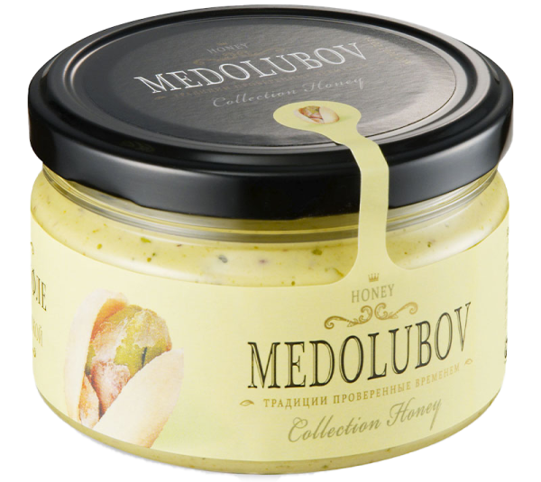 Крем-мед Медолюбов с фисташкой 250 мл. Крем-мед Медолюбов с фисташкой 250 мл.