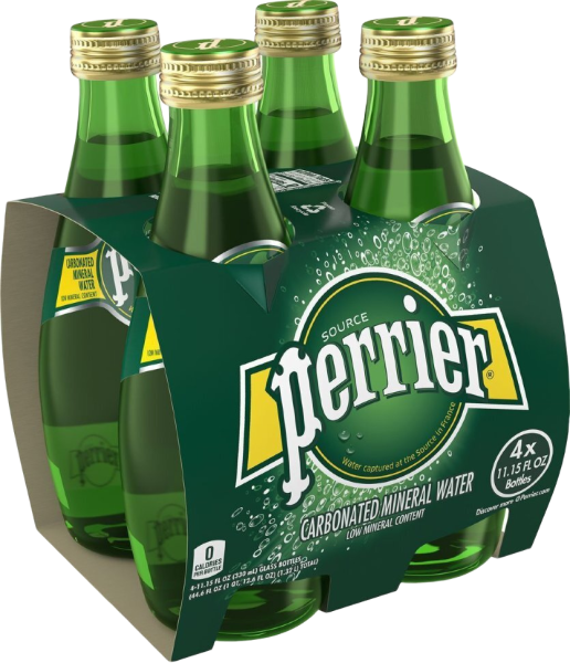 Вода Perrier (Перье) 0.33 литра газированная