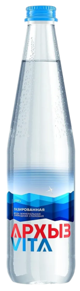 Вода Архыз 0.5 литра газированная (стекло)